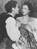 Jean-Louis Barrault and Arletty in CHILDREN OF PARADISE (JPG, 17 KB)