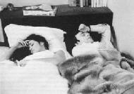 Françoise Fabian and Jean-Louis Trintignant in MY NIGHT AT MAUD'S (JPG, 13 KB)