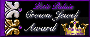 Petit Palais crown Jewel Award