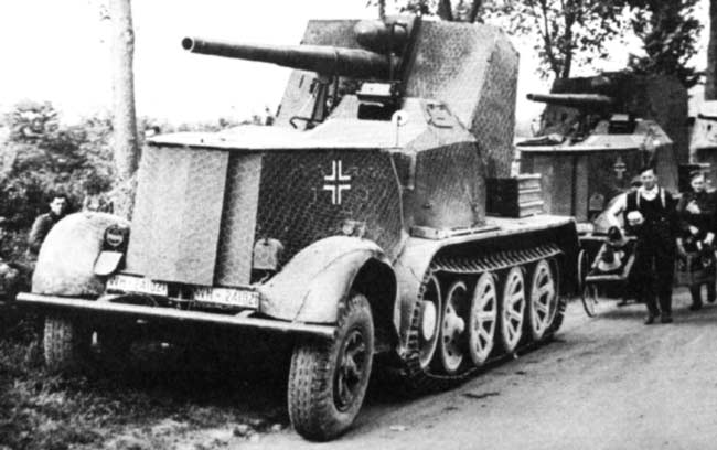 8.8cm Flak 18 Selbstfahrlafette auf Zugkraftwagen 12t