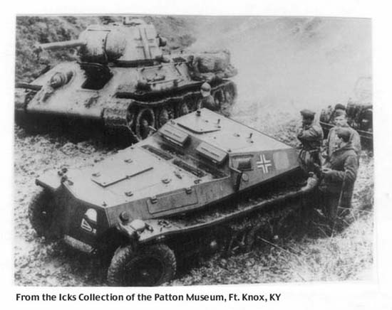 leichte Gepanzerte Munitionskraftwagen Sd.Kfz.252 & PzKpfw T-34(r)