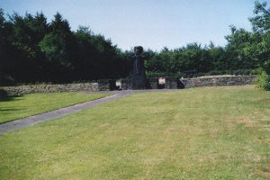The entrance of the cemetery