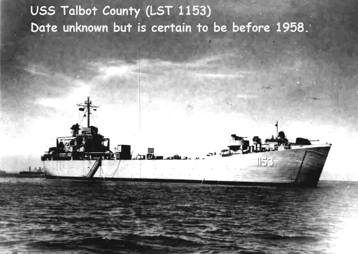 USS Talbot County (LST 1153) unknown date before February 1958