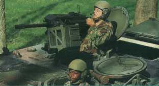 MK-19 GMG mounted on M113A3 Gavin AFV