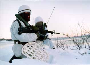 Mariniers in actie in Noorwegen