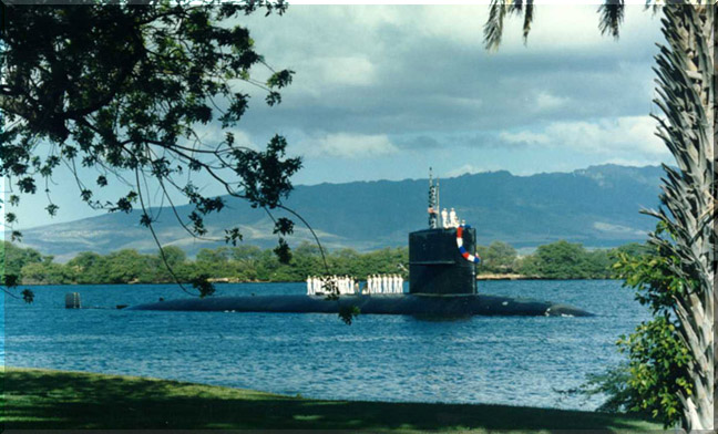 USS Queenfish North Pole August 20th 1985.  PACSUBICEX.