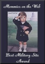 Mommies On The Web Military Award