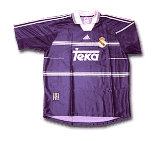 Segunda camiseta del Real Madrid