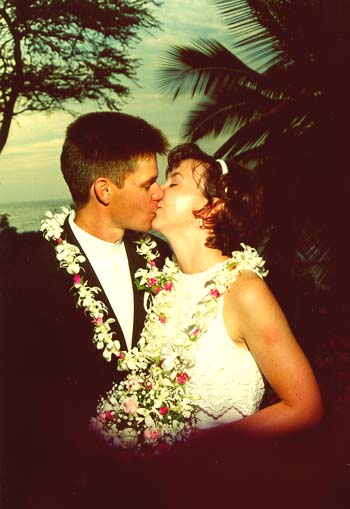 Kiss at sunset