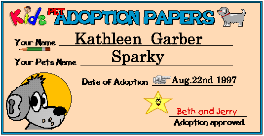 Adoption papers