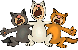 [Three Cats Sing]