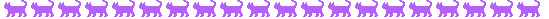 [Line of purple cats]