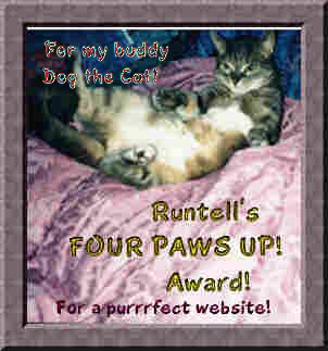 Runtell's 4 Paws up Award