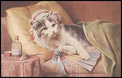 cats on the bed