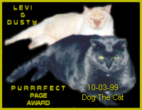 Levi and Dusty's Award