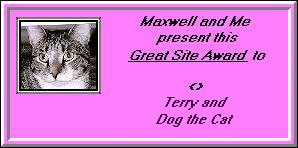 Maxwell and Me Award