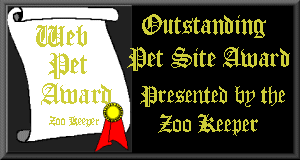 The Zookeeper's Web Pet Award