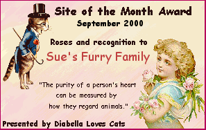 September Site of the Month at Diabella Loves Cats