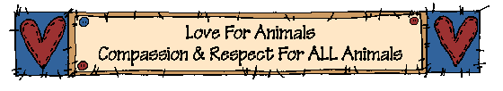 Love For Animals Compassion & Respect For ALL Animals