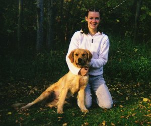 In The leaves with Jaimee