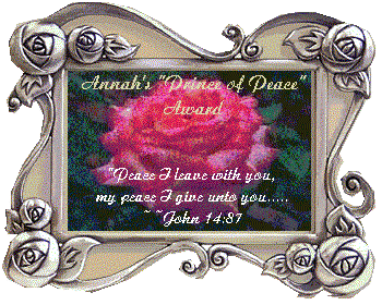 ANNAH's PRINCE OF PEACE AWARD