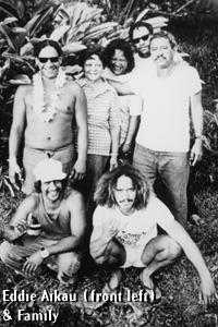 Eddie Aikau with family