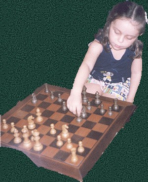 Amanda playing chess