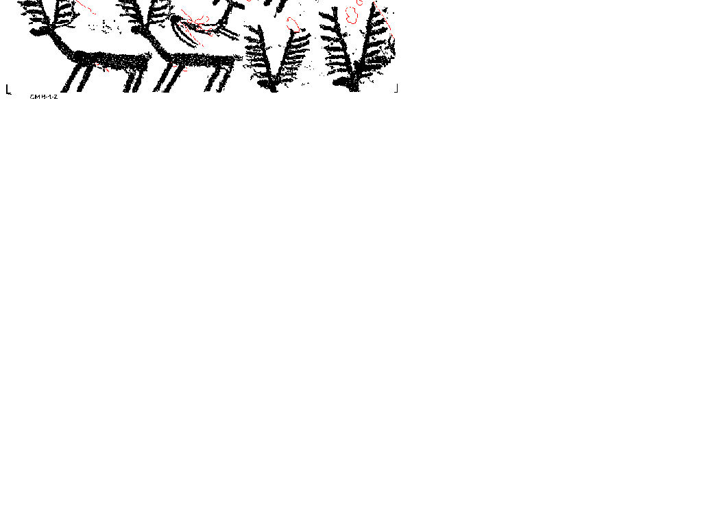 Part of a Cemmo1 traced sheet (Valcamonica - Italy)