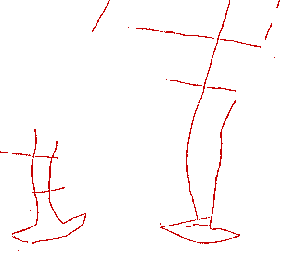 scratched Iron Age knives