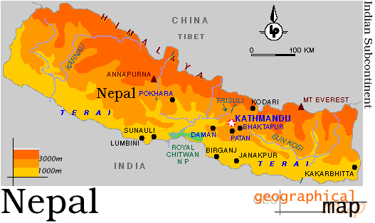 Geographical map