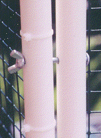 Bolting panels together. (Photo by C. Rigby)