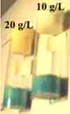 20 g/L and 10 g/L