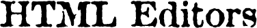 HTML Editors