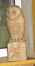 A carved owl