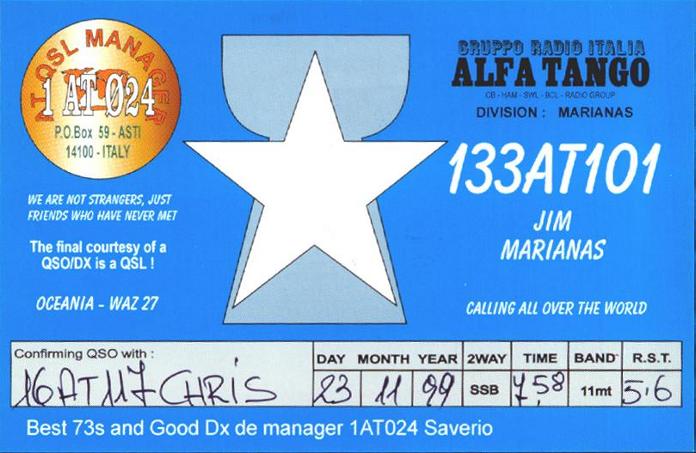Qsl from Northern Marianas Islands