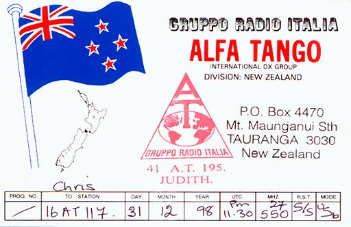 Qsl from New Zealand