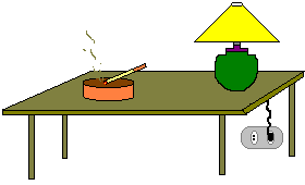 ashtray on table