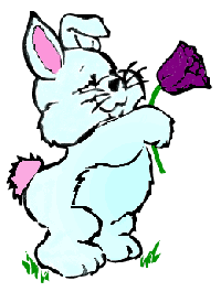 Bunny Holding Tulip