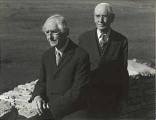 Charles && Henry Greene at DL James House, Carmel, CA 1947