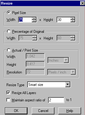 Resize Control