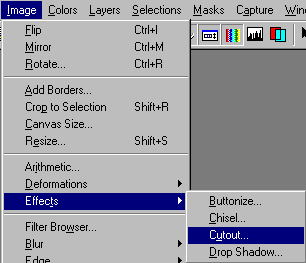Special effects cutout