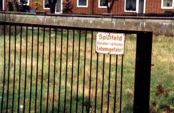 Spülfeld, Lebensgefahr
