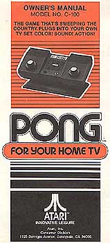 Pong owner's manual