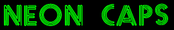 neon caps font