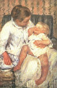 [bathing baby]