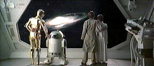 3PO, R2D2, Luke, Leia