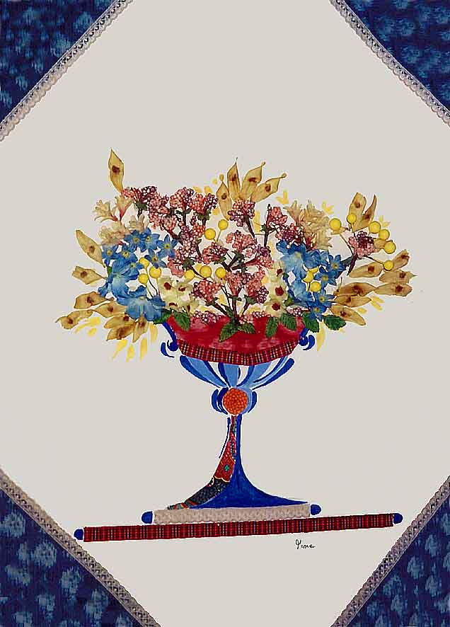 composizione floreale, Artemisia, 1998