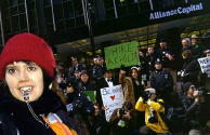 Photos: Mon. Enron Protest at Andersen by Diane Greene Lent nyc.indymedia