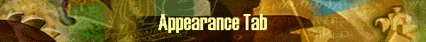 Appearance Tab