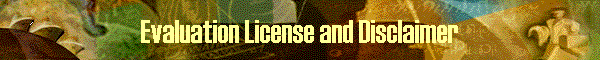 Evaluation License and Disclaimer